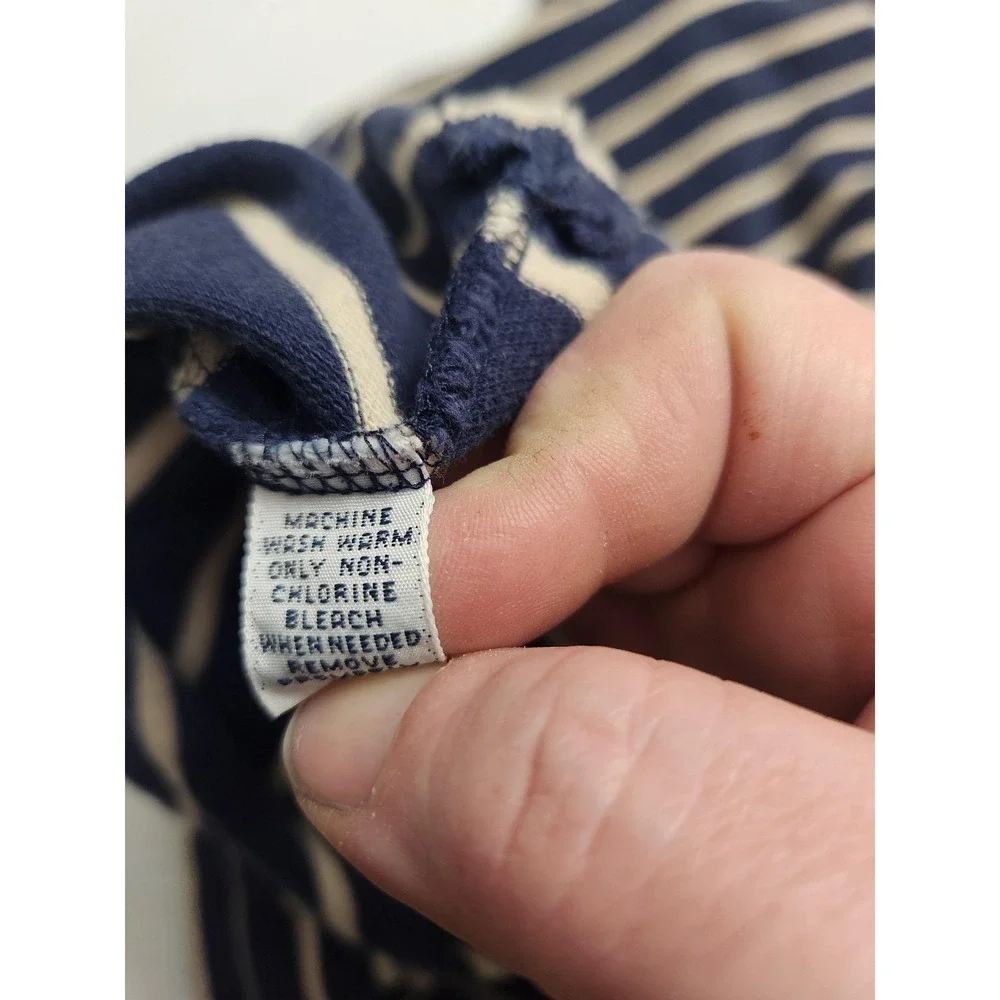 Polo Ralph Lauren Polo Shirt Mens XL Blue Striped Long Sleeve Cotton Casual